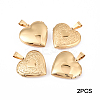 2Pcs 316 Surgical Stainless Steel Locket Pendants STAS-YW0003-16G-1