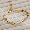 304 Stainless Steel Multi-strand Bracelets LS-BJEW-Q040-01G-1