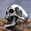 Skull 304 Stainless Steel Finger Rings for Men FS-WGF2445-01-2