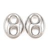 Brass Oval Links Connector Charms KK-H292-47P-03-1