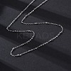 Brass Satellite Chains Necklaces for Women NJEW-D302-61P-4