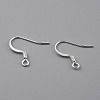 Brass Earring Hooks KK-O131-08S-2