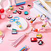 17Pcs 17 Styles School Supplies PVC Plastic Beads KY-TA0001-46-8