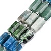 Natural Ruby in Zoisite & Flower Amazonite & Green Aventurine & Apatite Beads Strands G-Q614-01A-03-2