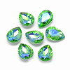 Pointed Back Glass Rhinestone Cabochons RGLA-T017-13x18mm-06-1