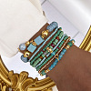 8Pcs 8 Styles Glass Seeded Beaded Stretch Bracelet Set WG2CB6D-04-1