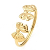304 Stainless Steel Bowknot Cuff Bangles for Women LS-BJEW-A154-03G-2