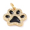 Real 18K Gold Plated Brass Micro Pave Cubic Zirconia Charms ZIRC-L100-085G-02-2