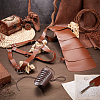 Medieval Style Adjustable PU Leather with Iron Fencing Sheath and Gauntlet Wristband AJEW-OC0005-08-5