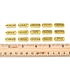 120Pcs Tibetan Style Alloy Rectangle Pendants FIND-FS0003-62-5