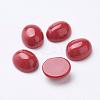 Synthetic Coral Cabochons G-F501-02-10x12mm-1
