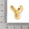 Brass Micro Pave Clear Cubic Zirconia Pendant KK-Z046-01G-Y-3