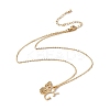 Initial Letter with Butterfly Pendant Necklace LS-NJEW-C026-01G-G-2