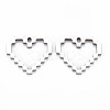 Non-Tarnish 201 Stainless Steel Pendants STAS-N088-29P-NR-1