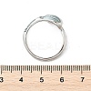 Brass Cubic Zirconia Cuff Rings for Women RJEW-S401-01P-5