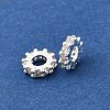 Brass Micro Pave Clear Cubic Zirconia Beads KK-K300-02B-S-2