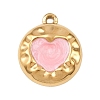 304 Stainless Steel Enamel Pendants X-STAS-P430-03B-G02-1
