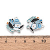 Rack Plating Alloy Enamel Penguin Pendants ENAM-T024-69A-P-3