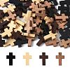 100Pcs 4 Colors Wooden Pendants WOOD-FS0001-50-2