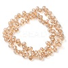 Electroplate Glass Beads Strands EGLA-D030-17I-2