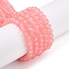 Baking Paint Imitation Jade Glass Bead Strands DGLA-A034-J6MM-A31-1