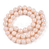 Electroplate Opaque Glass Beads Strands GLAA-T032-P8mm-AB09-3