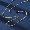 Brass Satellite Chains Necklaces for Women NJEW-D302-67G-2