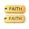 Tibetan Style Alloy Rectangle with Word Faith Pendants LS-TIBEP-Q043-058AG-RS-1