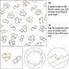 Unicraftale 80Pcs 4 Style 304 Stainless Steel Hook Clasps STAS-UN0024-07-4