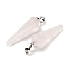 Natural Rose Quartz Pointed Pendants G-D089-01P-06-2