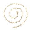 Brass Cable Chains Necklace for Women NJEW-P265-32G-3