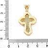 Brass Micro Pave Cubic Zirconia Pendants KK-S510-48G-01-3