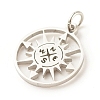 Non-Tarnish 201 Stainless Steel Pendants STAS-G258-03P-3