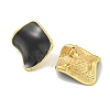 PVD Vacuum Plating 304 Stainless Steel & Enamel Stud Earrings for Women EJEW-G401-02G-03-1