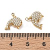 304 Stainless Steel Micro Pave Clear Cubic Zirconia Pendants CU-CBAF0F8-01D-G-3