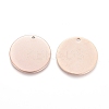 Ion Plating(IP) 304 Stainless Steel Pendants STAS-I124-03B-RG-2