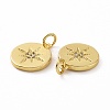 Brass Micro Pave Cubic Zirconia Pendants KK-E068-VF046-3