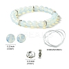 DIY Opalite Round Beaded Stretch Bracelet Making Kit DIY-YW0008-36G-1
