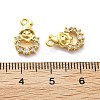 Brass Micro Pave Cubic Zirconia Pendants KK-U049-04G-06-3