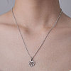 Non-Tarnish 201 Stainless Steel Hollow Shell Pendant Necklace NJEW-OY001-50-2