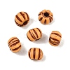 Opaque Acrylic Imitation Wood Beads AC-CBAB80E-01C-1