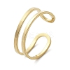 304 Stainless Steel Hollow Cuff Rings for Women RJEW-S395-01G-4