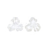 3-Petal ABS Plastic Imitation Pearl Bead Caps OACR-T018-05-2
