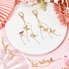 10Pcs Brass Butterfly Tassel Big Pendants KK-BBC0010-89-4