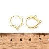 Brass Stud Earring Findings KK-Q035-08G-3