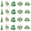 20Pcs 5 Styles Camping Equipment Series Alloy Enamel Pendants FIND-YW0007-13A-1
