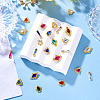 24Pcs 24 Styles Alloy Glass Cabochons MRMJ-TA0001-38-4