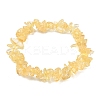 Natural Citrine Chip Beads Stretch Bracelet for Women BJEW-AL00003-03-2