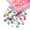 15 Colors Handmade Polymer Clay Beads Strands CLAY-YW0001-45-4