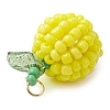 5Pcs 5 Colors Handmade Seed Beads Pendants PALLOY-TA00159-5